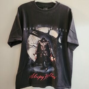 Vintage Sleepy Hollow Heads Will Roll T-Shirt Size Large Giant Headless Horseman